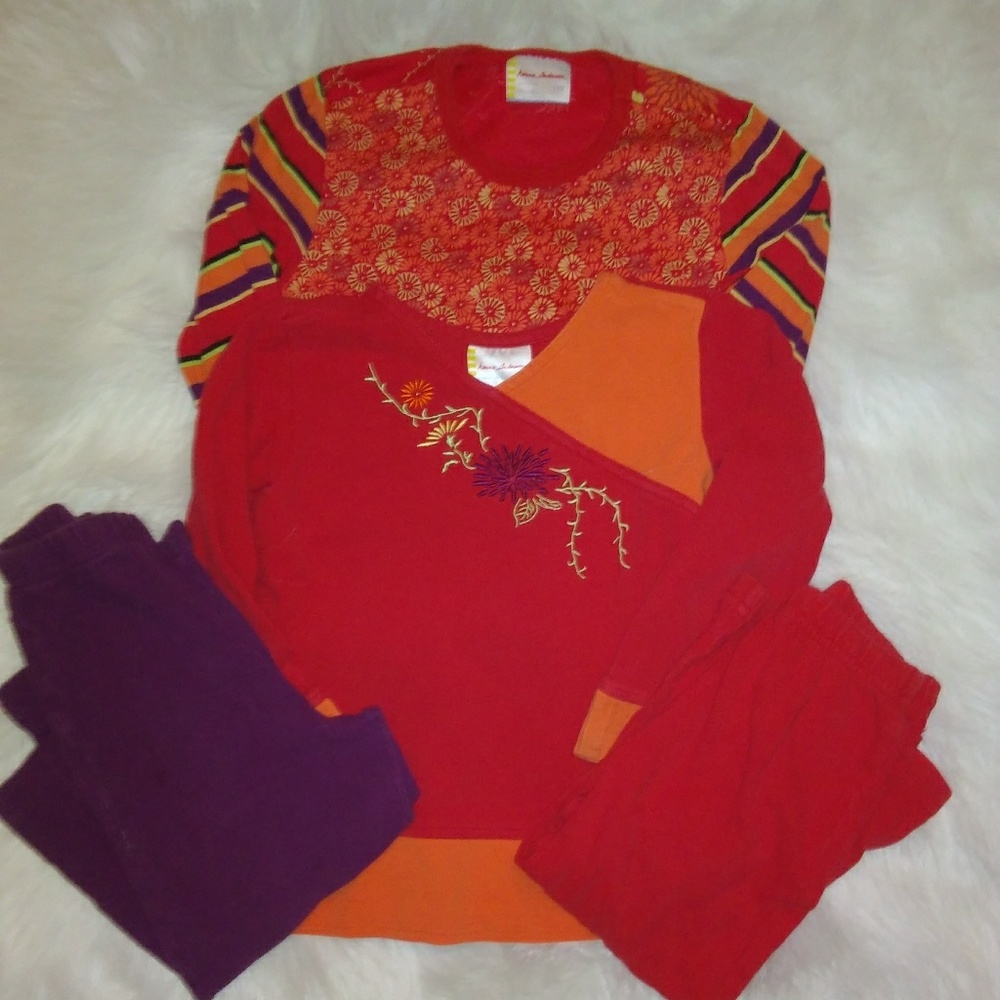 Bundle of 4 Hanna Andersson Shirt & Pants Outfits